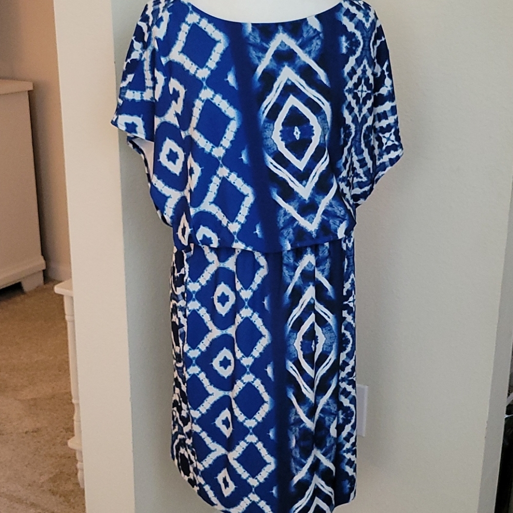 NWT CHICO'S TIE DYE MEDALLION DRESS